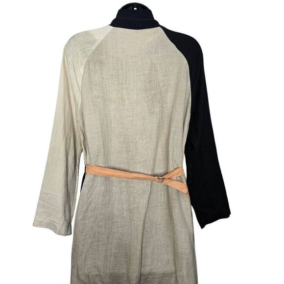 Marimekko Jacket Size XS Snap Button Colorblock 100% Linen - Picture 6 of 11